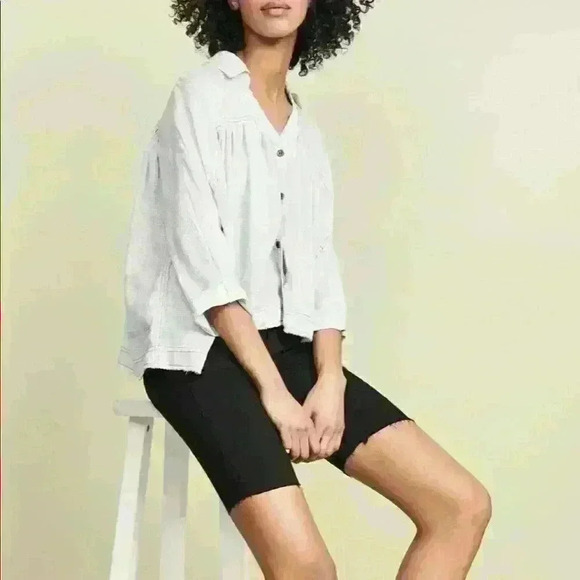 Free People Black Stretch Shorts - Picture 2 of 2